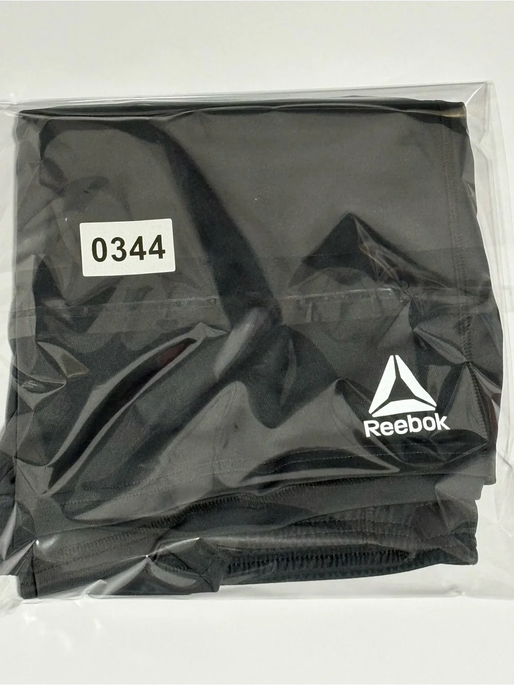 Reebok Black Athletic Shorts with Green Drawstring